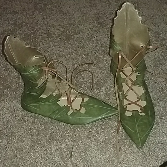 green leaf shoes